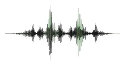 Audio waveform visualization